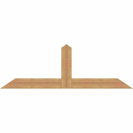 Ekena Millwork Portland Smooth Timber Gable Bracket, Western Red Cedar, 72"W x 24"H x 1 1/2"D x 5 1/2"F, 8/12 Pitch GBW072X24X0206POR00SWR